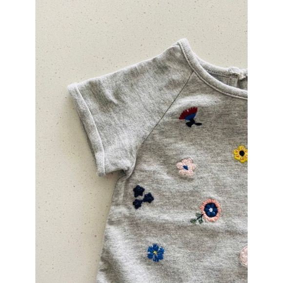 NWT Peek Floral Embroidered Sweatshirt Tee Size 3 - 6 months - Picture 5 of 10
